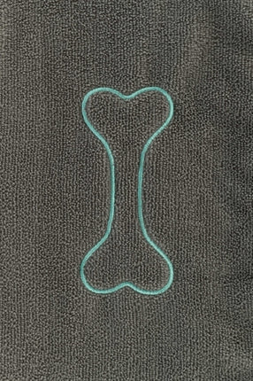 Product image of:TRIXIE MICROVEZEL HANDDOEK MET INSTEEKZAKKEN GRIJS