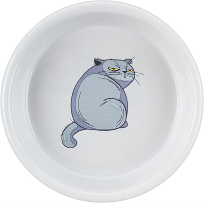 Product image of:TRIXIE VOERBAK / WATERBAK BOZE KAT GRIJS