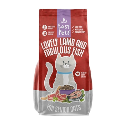 Product image of:EASYPETS LOVELY LAMB & FABULOUS FISH SENIOR KATTENVOER