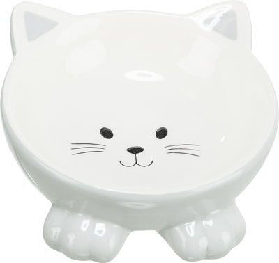 Product image of:TRIXIE VOERBAK / DRINKBAK KATTENKOP VERHOOGD KERAMIEK ASSORTI