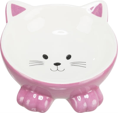 Product image of:TRIXIE VOERBAK / DRINKBAK KATTENKOP VERHOOGD KERAMIEK ASSORTI