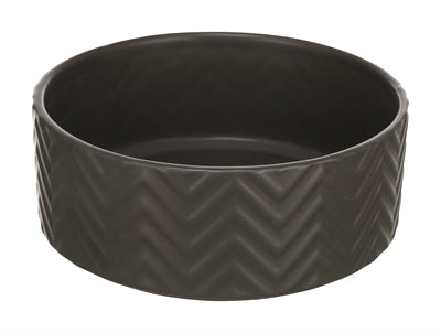 Product image of:TRIXIE VOERBAK / DRINKBAK WAVE KERAMIEK GRIJS