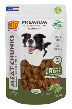 Product image of:BF PETFOOD MEAT CHUNKS RUND EN HERT