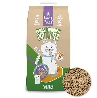 Product image of:EASYPETS BIODEGRADABLE CLASSIC HOUTKORRELS KATTENBAKVULLING