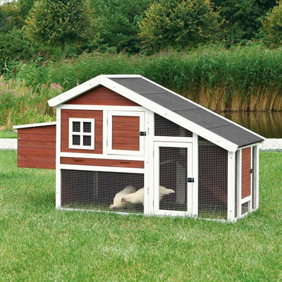 Product image of:TRIXIE NATURA KIPPENHOK GRENENHOUT BRUIN / WIT