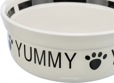 Product image of:TRIXIE VOERBAK DRINKBAK KERAMIEK WIT / ZWART