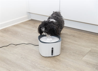 Product image of:TRIXIE DRINKFONTEIN FLOWER KUNSTSTOF WIT / GRIJS