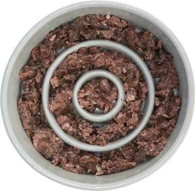 Product image of:TRIXIE VOERBAK SLOWFEEDING KERAMIEK GRIJS / BLAUW