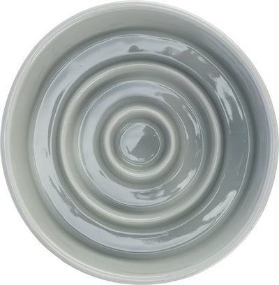 Product image of:TRIXIE VOERBAK SLOWFEEDING KERAMIEK GRIJS / BLAUW