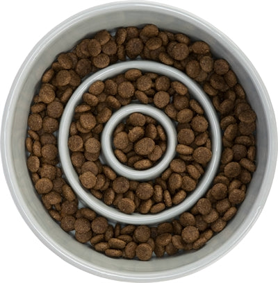 Product image of:TRIXIE VOERBAK SLOWFEEDING KERAMIEK GRIJS / BLAUW