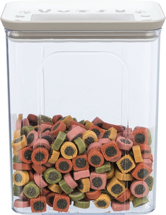 Product image of:TRIXIE VOORRAADPOT KUNSTSTOF TRANSPARANT / WIT