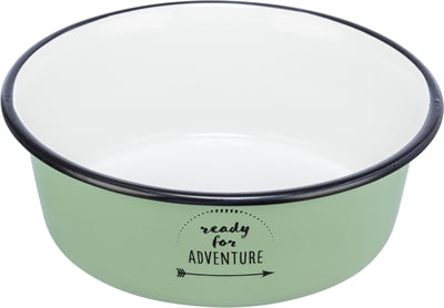 Product image of:TRIXIE VOERBAK DRINKBAK EMAILLE / RVS GROEN