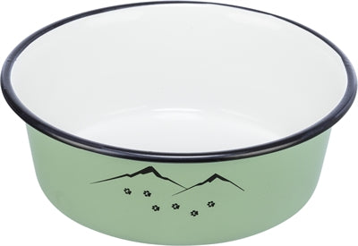 Product image of:TRIXIE VOERBAK DRINKBAK EMAILLE / RVS GROEN