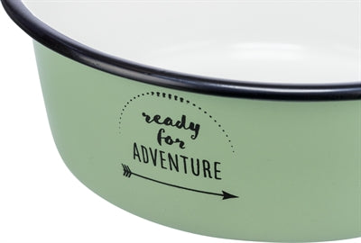Product image of:TRIXIE VOERBAK DRINKBAK EMAILLE / RVS GROEN