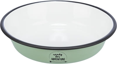 Product image of:TRIXIE VOER/WATERBAK PLAT EMAILLE / RVS GROEN