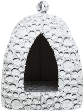 Product image of:TRIXIE KATTENMAND IGLO MILA PLUCHE WIT / GRIJS