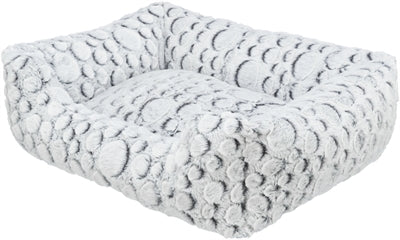 Product image of:TRIXIE HONDENMAND MILA HOEKIG PLUCHE WIT / GRIJS