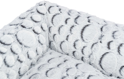 Product image of:TRIXIE HONDENMAND MILA HOEKIG PLUCHE WIT / GRIJS