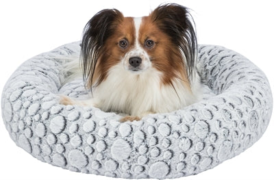 Product image of:TRIXIE HONDENMAND MILA ROND PLUCHE WIT / GRIJS