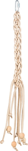 Product image of:TRIXIE SPEELGOED VETERS LEER MET HOUTEN KRALEN NATUREL