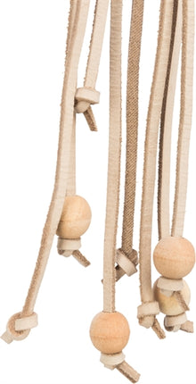Product image of:TRIXIE SPEELGOED VETERS LEER MET HOUTEN KRALEN NATUREL