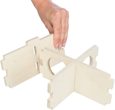 Product image of:TRIXIE KNAAGDIERHUIS 3 KAMERS ONBEHANDELD HOUT NATUREL