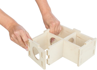 Product image of:TRIXIE KNAAGDIERHUIS 3 KAMERS ONBEHANDELD HOUT NATUREL