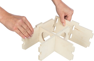 Product image of:TRIXIE KNAAGDIERHUIS 3 KAMERS ONBEHANDELD HOUT NATUREL