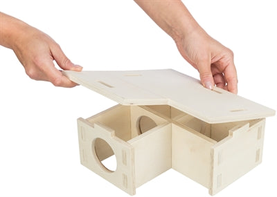 Product image of:TRIXIE KNAAGDIERHUIS 3 KAMERS ONBEHANDELD HOUT NATUREL