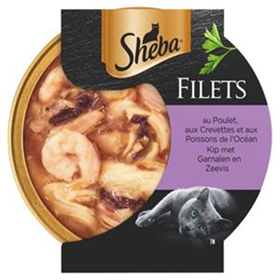 Product image of:SHEBA FILETS KIP / GARNAAL / OCEAANVIS IN SAUS