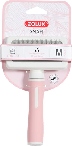 Product image of:ZOLUX ANAH SLICKERBORSTEL ROZE / WIT