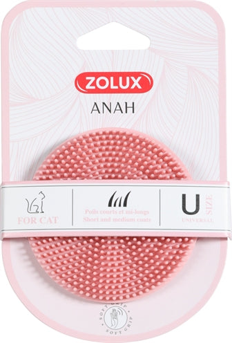 Product image of:ZOLUX ANAH BORSTEL ROND RUBBER ROZE