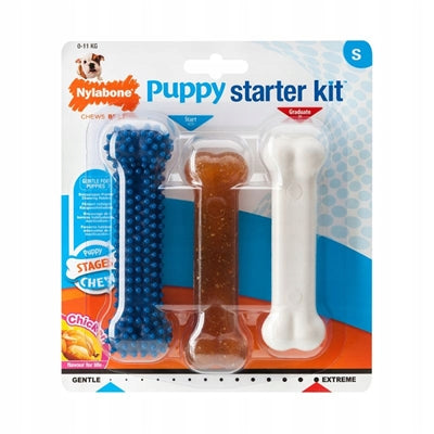 Product image of:NYLABONE PUPPY CHEW PUPPY STARTER KIT CHICKEN