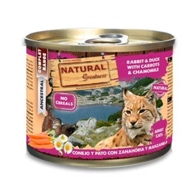 Product image of:NATURAL GREATNESS RABBIT / DUCK WITH CARROTS AND CHAMOMILE