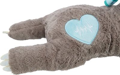 Product image of:TRIXIE PLUCHE LUIAARD GRIJS MET HEARTBEAT VOOR PUPPY