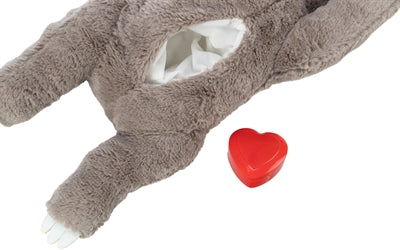 Product image of:TRIXIE PLUCHE LUIAARD GRIJS MET HEARTBEAT VOOR PUPPY