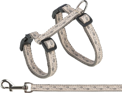Product image of:TRIXIE KATTENTUIG MET RIEM GRIJS / BEIGE