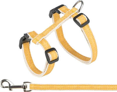 Product image of:TRIXIE KATTENTUIG MET RIEM BEIGE / OKERGEEL
