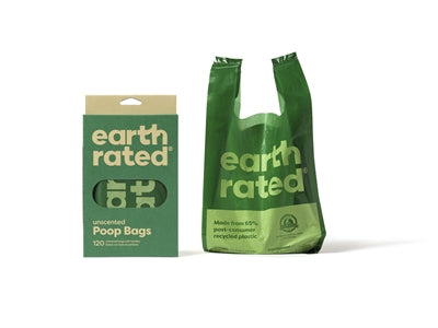 Product image of:EARTH RATED POEPZAKJES MET HANDVATEN GEURLOOS GERECYCLED