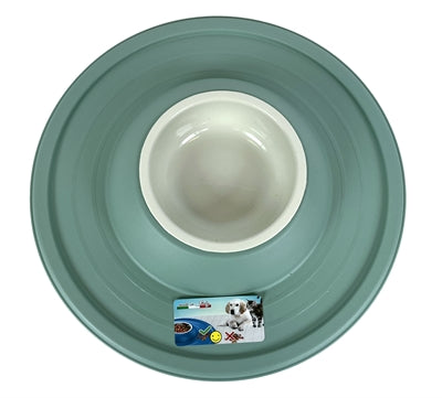 Product image of:HAPPY PET MAD ABOUT PETS VOERBAK / DRINKBAK VOLCANO SALIE GROEN