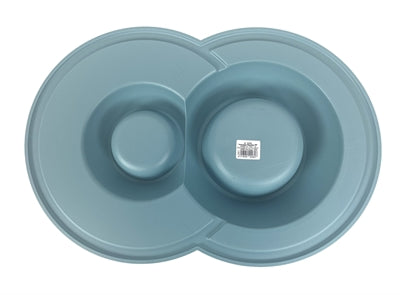 Product image of:HAPPY PET MAD ABOUT PETS VOERBAK / DRINKBAK VOLCANO DUBBEL LICHTBLAUW