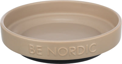 Product image of:TRIXIE BE NORDIC VOERBAK KAT KERAMIEK / RUBBER TAUPE