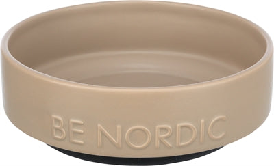 Product image of:TRIXIE BE NORDIC VOERBAK HOND KERAMIEK / RUBBER TAUPE