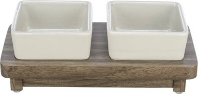 Product image of:TRIXIE VOERBAK HOND SET CITYSTYLE KERAMIEK GRIJS / BRUIN