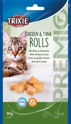 Product image of:TRIXIE PREMIO KIP & TONIJN ROLLETJES VOOR KATTEN GLUTENVRIJ