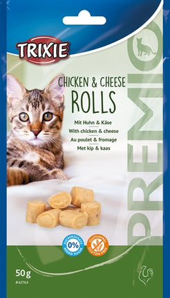 Product image of:TRIXIE PREMIO KIP & KAAS ROLLETJES VOOR KATTEN GLUTENVRIJ
