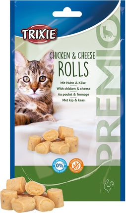 Product image of:TRIXIE PREMIO KIP & KAAS ROLLETJES VOOR KATTEN GLUTENVRIJ