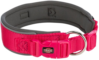 Product image of:TRIXIE PREMIUM HALSBAND HOND EXTRA BREED FUCHSIA / GRAFIET GRIJS