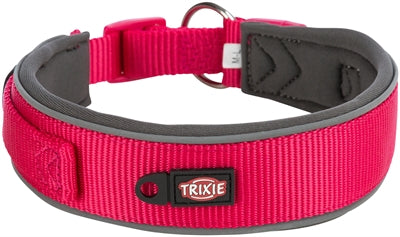 Product image of:TRIXIE PREMIUM HALSBAND HOND EXTRA BREED FUCHSIA / GRAFIET GRIJS