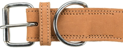 Product image of:TRIXIE RUSTIC VETLEER HALSBAND HOND HEARTBEAT BRUIN